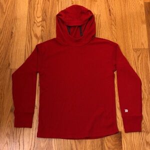 All in Motion Kids Red Waffle Knit Hooded Shirt Size Medium (8/10)